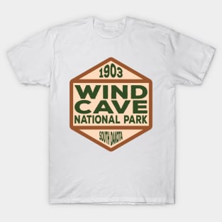 Wind Cave National Park badge T-Shirt